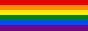 Button of a rainbow flag.